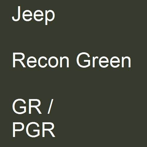 Jeep, Recon Green, GR / PGR.